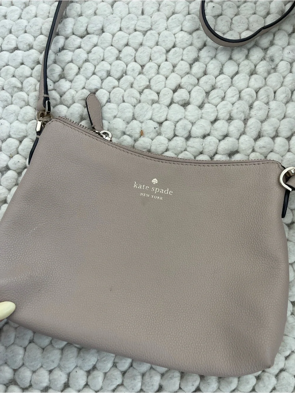 kate spade compact pebbled